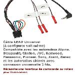 Commande au volant de Roger Cable lead universel compatible avec autoradio interface commande au volant 42CTMULTILEAD