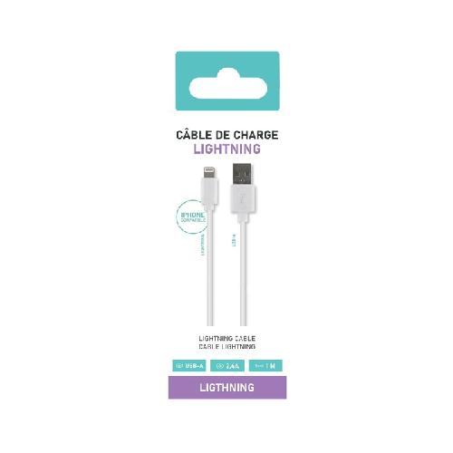 Cable - Connectique Telephone Cable Lightning Blanc 1m Sd