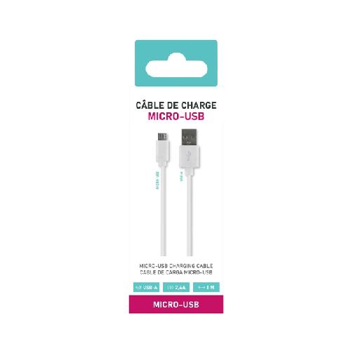 Cable - Connectique Telephone Cable Micro Usb Blanc 1m Sd x10