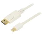 Cable - Connectique Pour Peripherique Cable mini DisplayPort 1.2 male 1.8m blanc