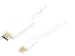 Cable - Connectique Pour Peripherique Cable mini DisplayPort 1.2 vers HDMI 3D 4K 5m - Blanc