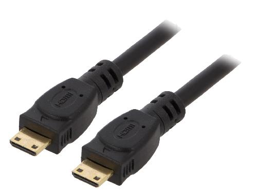 Cable - Connectique Pour Peripherique Cable mini HDMI 2.0 male des deux cotes 1.8m noir