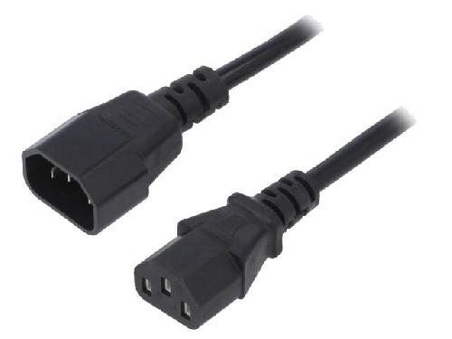 Cable D'alimentation Cable rallonge C13 femelle vers C14 mal 1.8m 0.5mm2