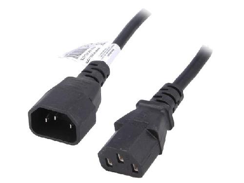 Cable D'alimentation Cable rallonge C13 femelle vers C14 mal 3m
