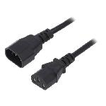 Cable rallonge C13 femelle vers C14 male 1.8m 0.5mm2