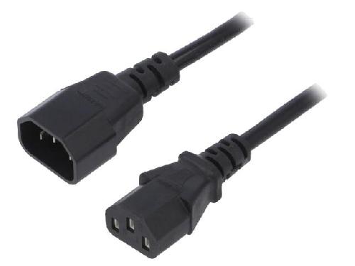 Cable D'alimentation Cable rallonge C13 femelle vers C14 male 1.8m 0.5mm2