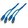 Cable RCA 2 Canaux Cable 2xRCA MM 5m bleu