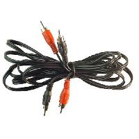 Cable RCA 2 Canaux Cable Signal 2x RCA 1.5m Male Male