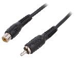 Cables RCA 2 Canaux Cable RCA femelle RCA male 10m - Noir