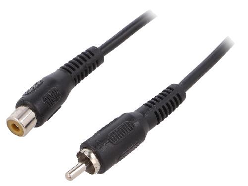 Cables RCA 2 Canaux Cable RCA femelle RCA male 10m - Noir