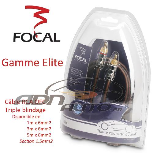 Cable RCA 2 Canaux Cable RCA Focal ER3 2 Canaux OFC 3m