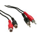Cable RCAx2 Males et Femelles 2.5m