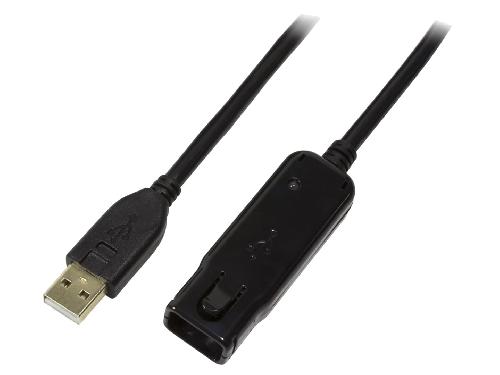Cable - Connectique Pour Peripherique Cable repeteur actif USB A 2.0 male USB A 1.1 femelle - noir
