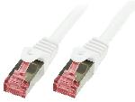 Cable - Adaptateur Reseau - Telephonie Cable reseau blanc 0.25m SFTP blinde RJ45 cat6