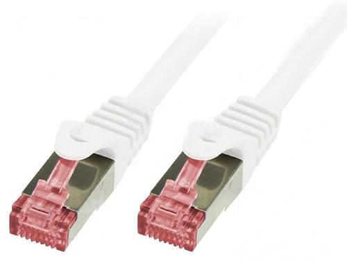 Cable - Adaptateur Reseau - Telephonie Cable reseau blanc 0.50m SFTP blinde RJ45 cat6