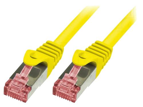 Cable - Adaptateur Reseau - Telephonie Cable reseau jaune 1.50m SFTP blinde RJ45 cat6