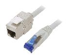 Cable - Adaptateur Reseau - Telephonie Cable reseau RJ45 male S-FTP 6a gris 25m