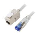 Cable - Adaptateur Reseau - Telephonie Cable reseau RJ45 male S-FTP 6a gris 5m