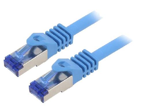 Cable - Adaptateur Reseau - Telephonie Cable reseau RJ45 male S-FTP Cat 6a Bleu - 0.25m