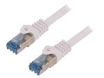 Cable - Adaptateur Reseau - Telephonie Cable reseau RJ45 male S-FTP cat.6a gris - 0.25m