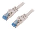 Cable - Adaptateur Reseau - Telephonie Cable reseau RJ45 male S-FTP Cat.6a gris - 1.5m