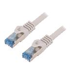 Cable reseau RJ45 male S-FTP Cat.6a gris - 1.5m