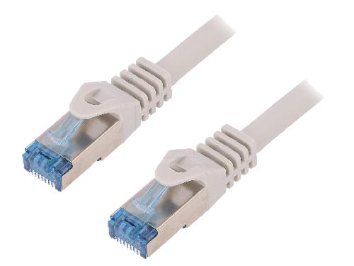 Cable - Adaptateur Reseau - Telephonie Cable reseau RJ45 male S-FTP Cat.6a gris - 1.5m