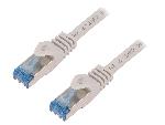 Cable - Adaptateur Reseau - Telephonie Cable reseau RJ45 male S-FTP Cat.6a gris - 1.5m