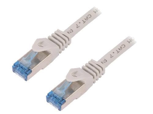 Cable - Adaptateur Reseau - Telephonie Cable reseau RJ45 male S-FTP Cat.6a gris - 1.5m