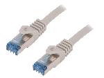 Cable - Adaptateur Reseau - Telephonie Cable reseau RJ45 male S-FTP Cat.6a gris - 15m