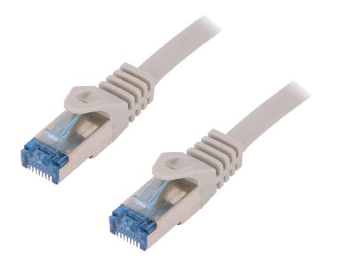 Cable - Adaptateur Reseau - Telephonie Cable reseau RJ45 male S-FTP Cat.6a gris - 15m