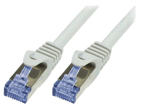 Cable - Adaptateur Reseau - Telephonie Cable reseau RJ45 male S-FTP Cat.6a gris - 2m