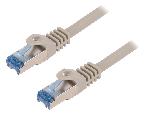 Cable - Adaptateur Reseau - Telephonie Cable reseau RJ45 male S-FTP Cat.6a gris - 2m