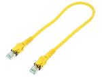 Cable - Adaptateur Reseau - Telephonie Cable reseau RJ45 male S-FTP Cat 6a jaune - 0.5m