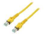 Cable - Adaptateur Reseau - Telephonie Cable reseau RJ45 male S-FTP Cat 6a jaune - 1m
