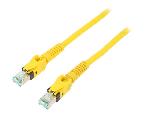 Cable - Adaptateur Reseau - Telephonie Cable reseau RJ45 male S-FTP Cat 6a jaune - 2m