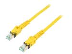 Cable - Adaptateur Reseau - Telephonie Cable reseau RJ45 male S-FTP Cat 6a jaune - 2m
