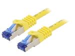 Cable - Adaptateur Reseau - Telephonie Cable reseau RJ45 male S-FTP Cat 6a jaune - 2m
