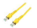 Cable - Adaptateur Reseau - Telephonie Cable reseau RJ45 male S-FTP Cat 6a jaune - 3m