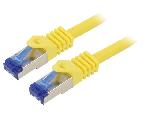 Cable - Adaptateur Reseau - Telephonie Cable reseau RJ45 male S-FTP Cat 6a jaune- 3m