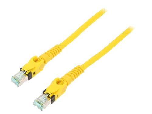 Cable - Adaptateur Reseau - Telephonie Cable reseau RJ45 male S-FTP cat 6a jaune - 5m