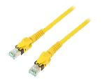 Cable - Adaptateur Reseau - Telephonie Cable reseau RJ45 male S-FTP Cat 6a jaune - 5m