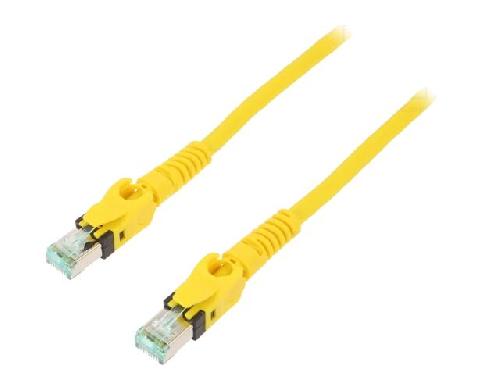 Cable - Adaptateur Reseau - Telephonie Cable reseau RJ45 male S-FTP Cat 6a jaune - 7.5m