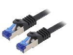 Cable - Adaptateur Reseau - Telephonie Cable reseau RJ45 male S-FTP Cat 6a noir - 0.5m