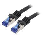 Cable - Adaptateur Reseau - Telephonie Cable reseau RJ45 male S-FTP Cat 6a noir - 1.5m