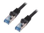 Cable - Adaptateur Reseau - Telephonie Cable reseau RJ45 male S-FTP Cat 6a noir - 1.5m