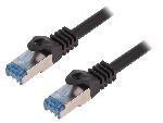 Cable - Adaptateur Reseau - Telephonie Cable reseau RJ45 male S-FTP Cat 6a noir - 10m
