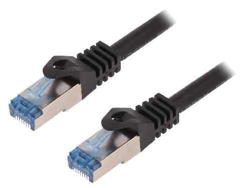 Cable - Adaptateur Reseau - Telephonie Cable reseau RJ45 male S-FTP Cat 6a noir - 10m