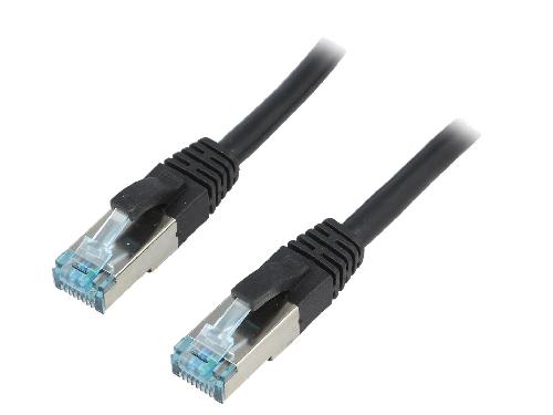 Cable - Adaptateur Reseau - Telephonie Cable reseau RJ45 male S-FTP Cat 6a noir- 10m