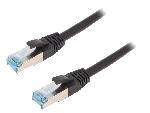 Cable - Adaptateur Reseau - Telephonie Cable reseau RJ45 male S-FTP Cat 6a noir- 15m